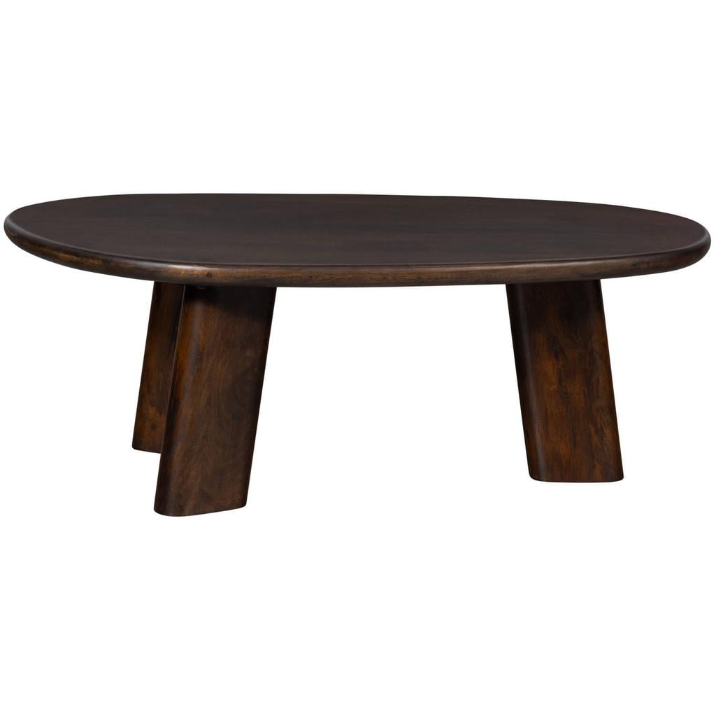 WOOOD Roundly Salontafel - Mangohout - Walnoot - 40x110x60