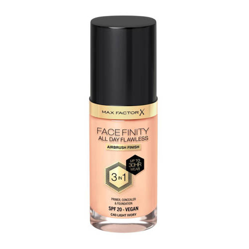 Wehkamp Max Factor Facefinity 3-In-1 D-5 Free foundation - C40 Light Ivory aanbieding