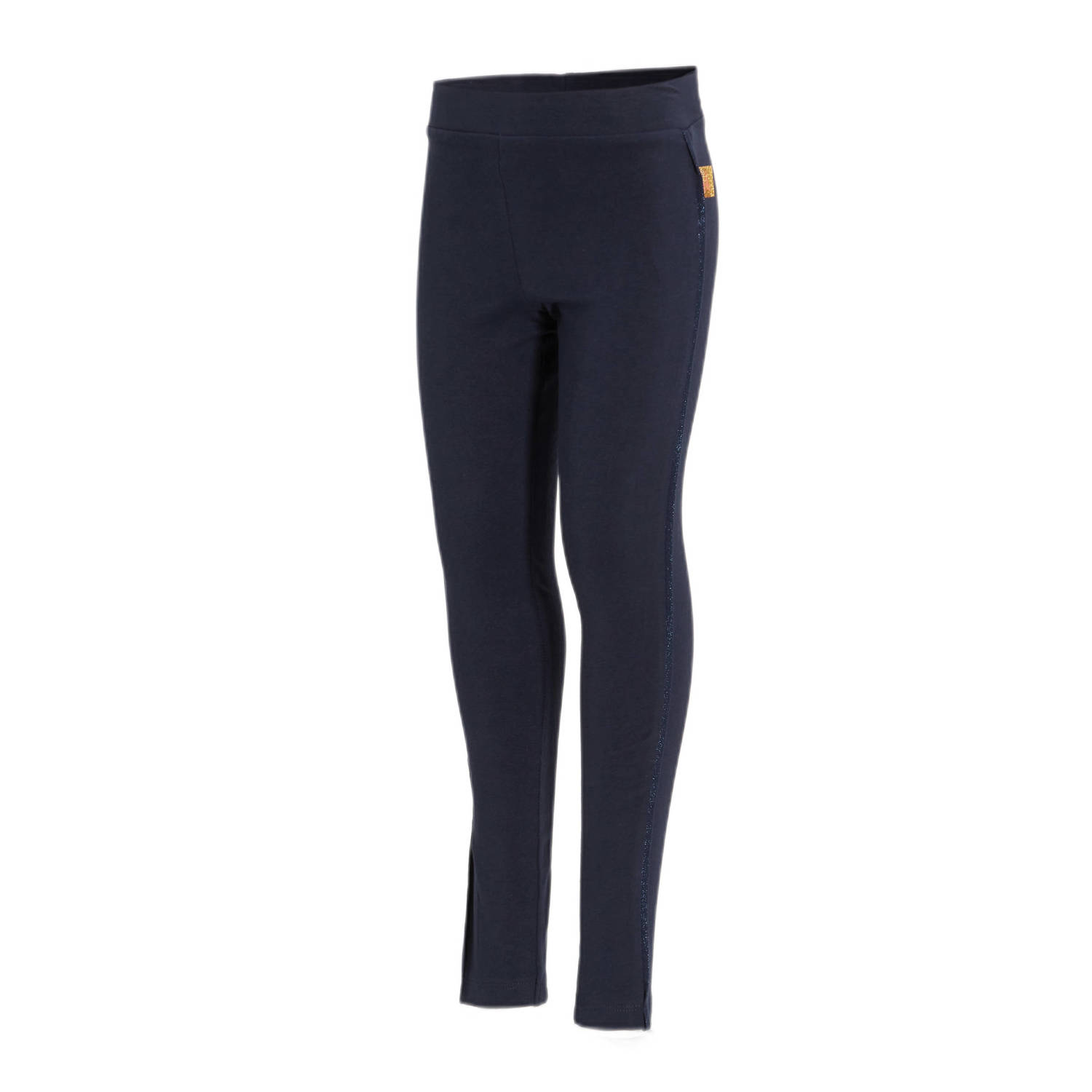 Orange Stars legging Noreen met glitterdetail navy Blauw Meisjes Katoen 140