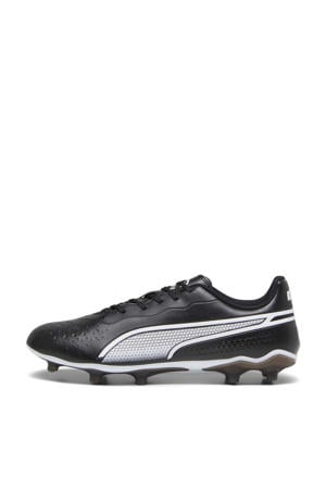 King Match senior voetbalschoenen zwart/wit
