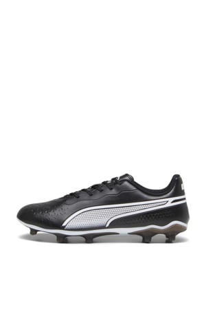 King Match senior voetbalschoenen zwart/wit