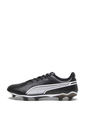 King Match senior voetbalschoenen zwart/wit