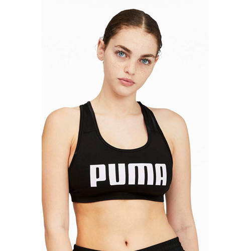 Puma level 3 sportbh zwart/wit