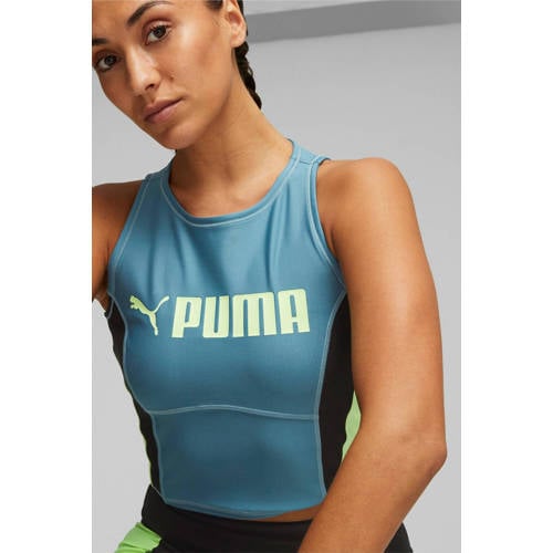 Puma sporttop blauw/groen