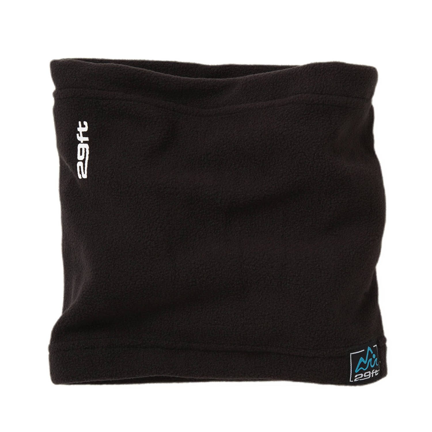 29FT fleece colsjaal zwart Gerecycled polyester 1