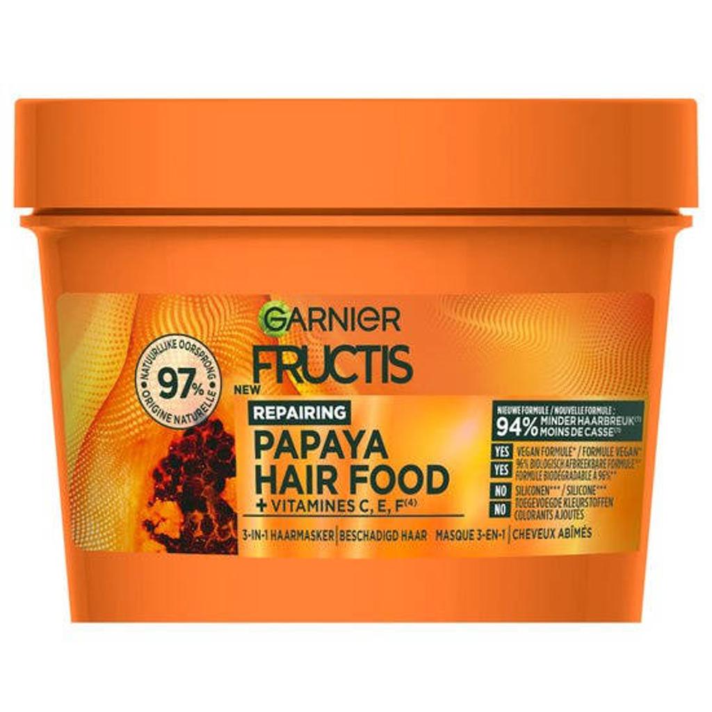 Garnier Fructis Hair Food Papaya haarmasker - 400 ml - Beschadigd haar