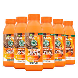 Fructis Hair Food Papaya shampoo - 6 x 350 ml - voordeelverpakking