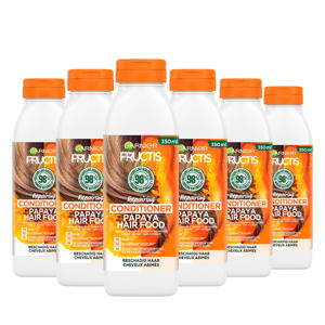 Fructis Hair Food Papaya conditioner - 6 x 350 ml - voordeelverpakking