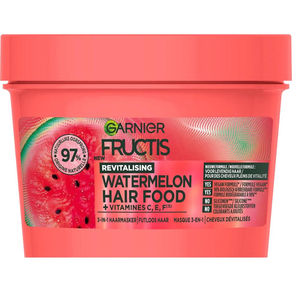 Garnier Fructis Hair Food Watermelon haarmasker - 400 ml - Futloos haar