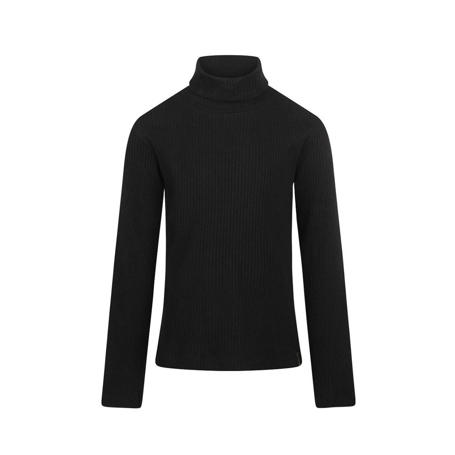 No Way Monday longsleeve zwart Meisjes Stretchkatoen Col 104