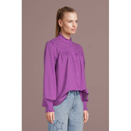 Circle of Trust blouse Remi met ruches paars