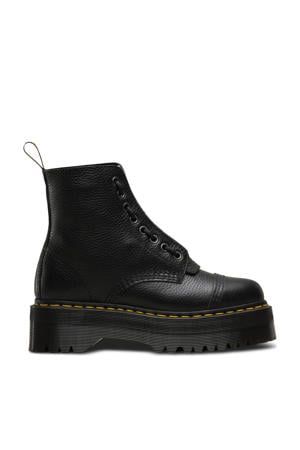 Sinclair leren enkelboots zwart