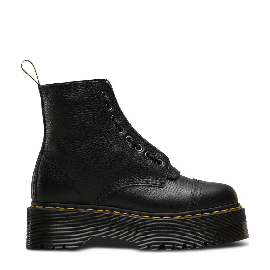 Zwarte dames Dr. Martens Sinclair leren enkelboots met ritssluiting