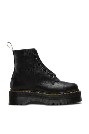 Sinclair leren enkelboots zwart