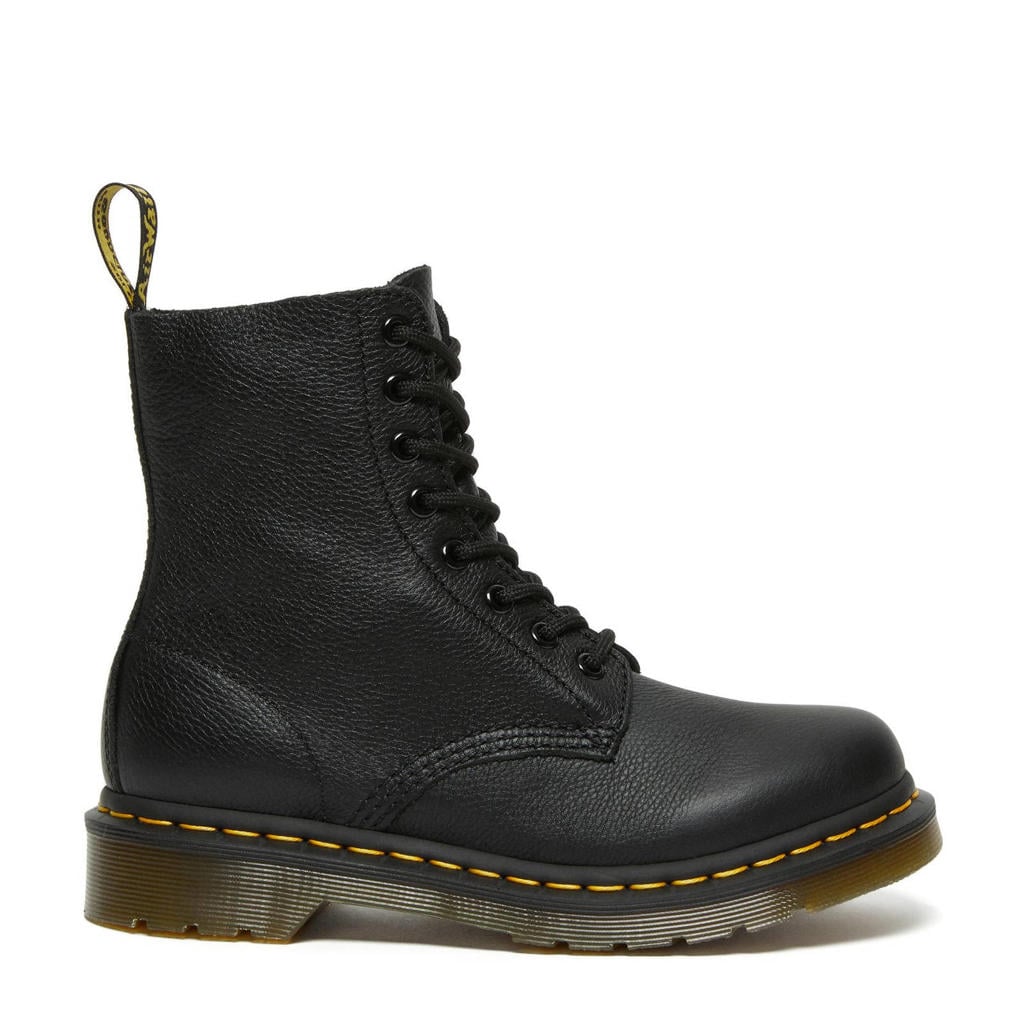 Zwart en legergroene dames Dr. Martens 1460 Pascal leren veterboots Black Virginia