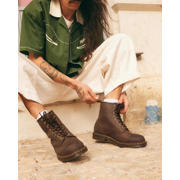 thumbnail: Dr. Martens leren veterboots donkerbruin