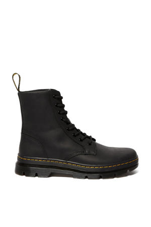 leren veterboots Black Wyoming