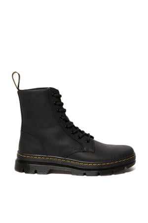 leren veterboots Black Wyoming