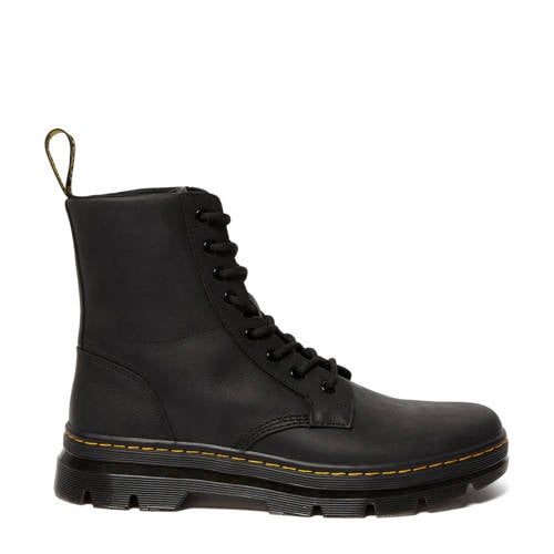 Dr. Martens leren veterboots Black Wyoming afbeelding