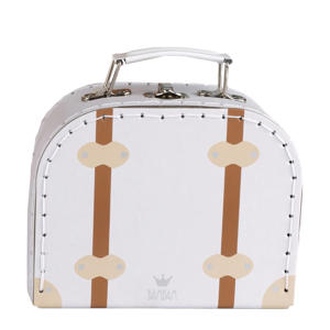 Travel suitcase Vintage white small