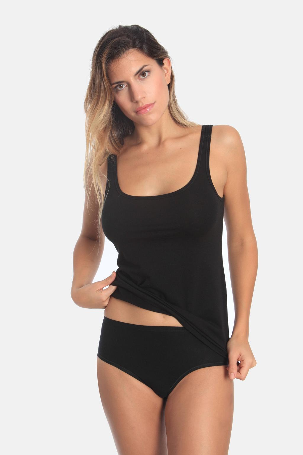 Sassa Mode slip (set van 2) zwart