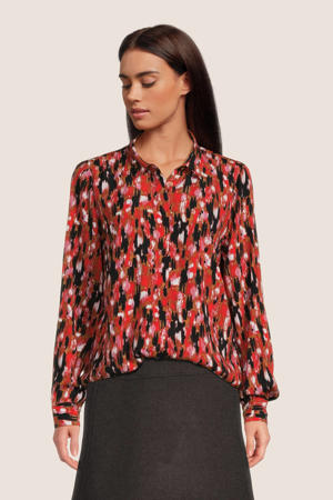 blouse IHULLAMAY met all over print rood