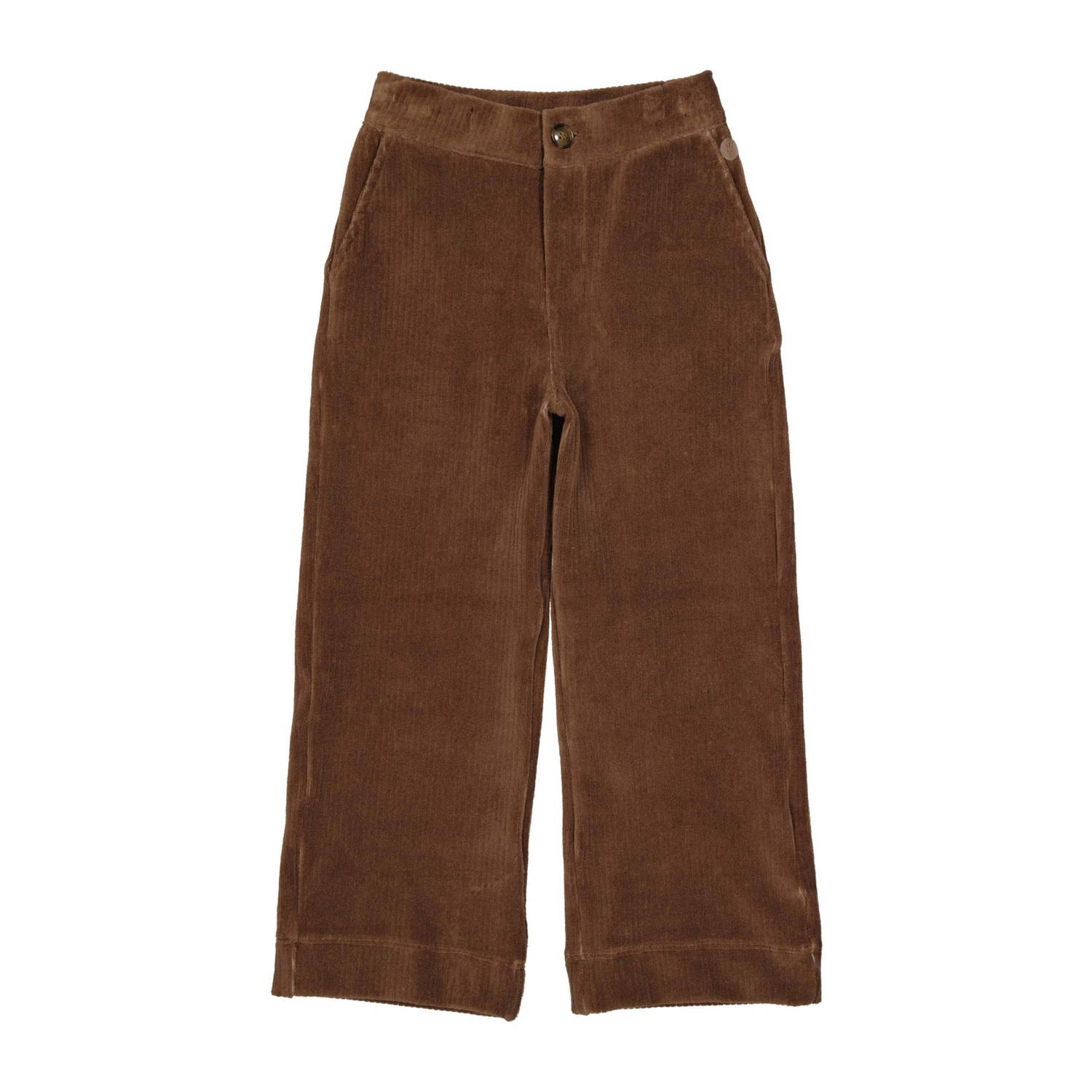 LEVV corduroy broek GUUSKE bruin Effen 104 | Broek van