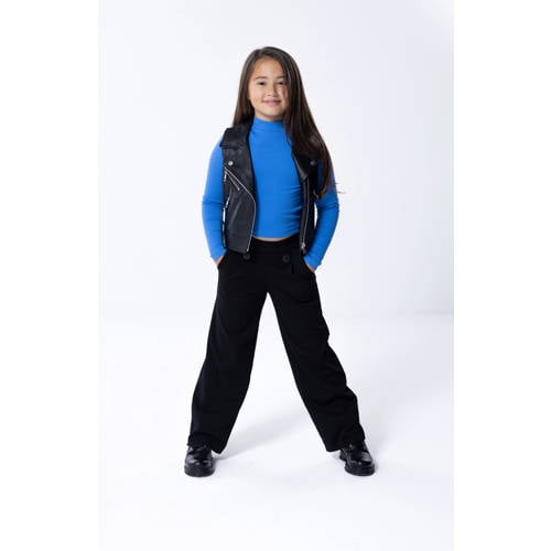 KIDS ONLY GIRL imitatieleren gilet KOGVERA zwart afbeelding
