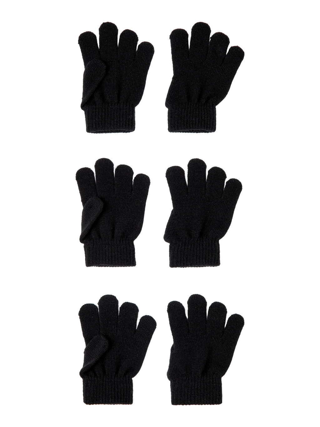 handschoenen - set van 3 zwart