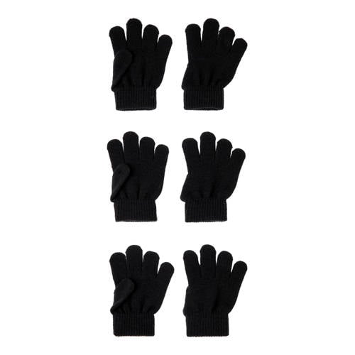 NAME IT KIDS handschoenen - set van 3 zwart afbeelding