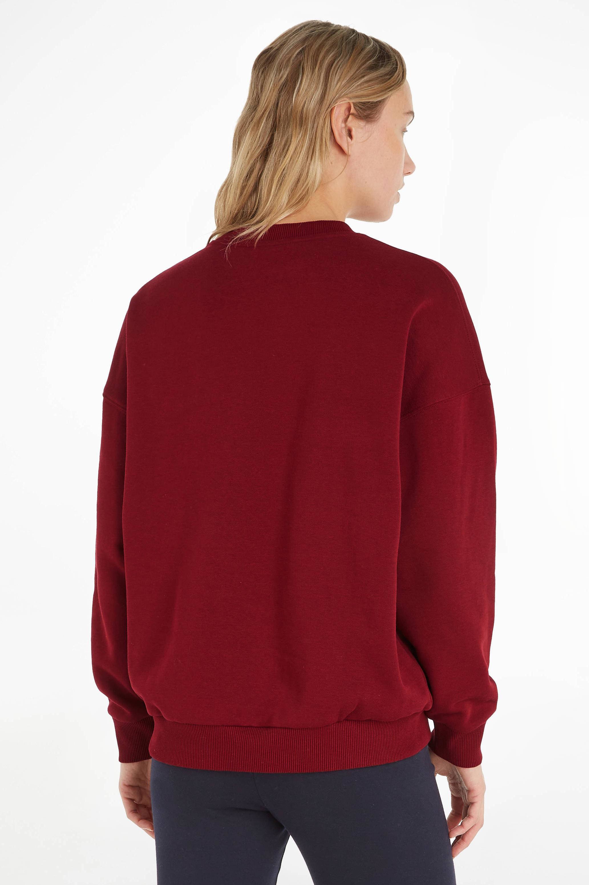 Burgundy tommy store hilfiger sweater