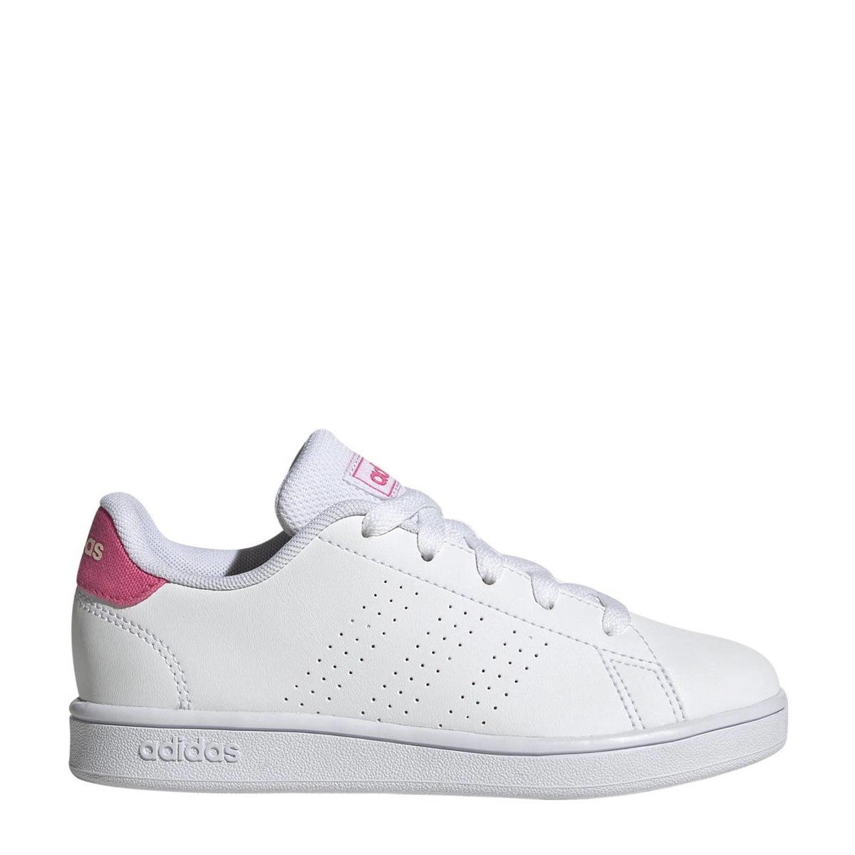 Lol Vaarwel Me adidas Sportswear Advantage sneakers wit/roze | wehkamp