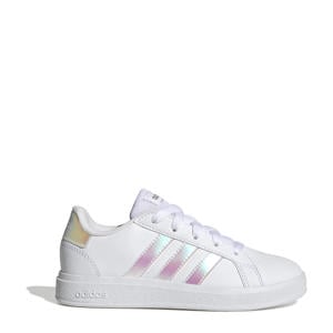 Grand Court 2.0 sneakers wit/metallic zilver