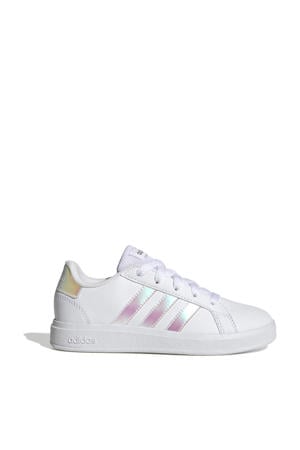 Grand Court 2.0 sneakers wit/metallic zilver