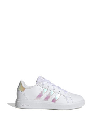 Grand Court 2.0 sneakers wit/metallic zilver