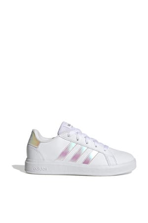 Grand Court 2.0 sneakers wit/metallic zilver
