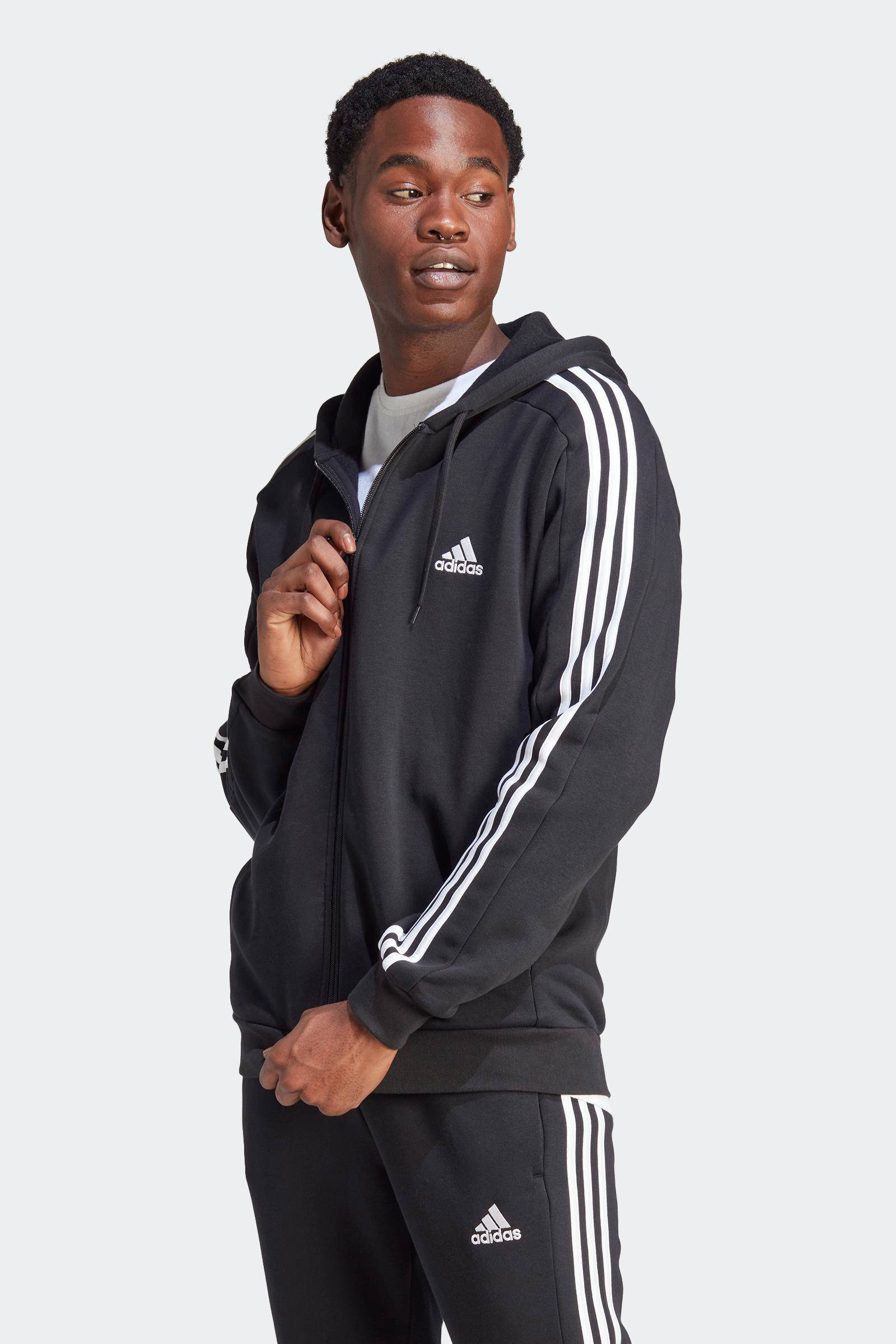 adidas Sportswear fleece vest zwart wehkamp