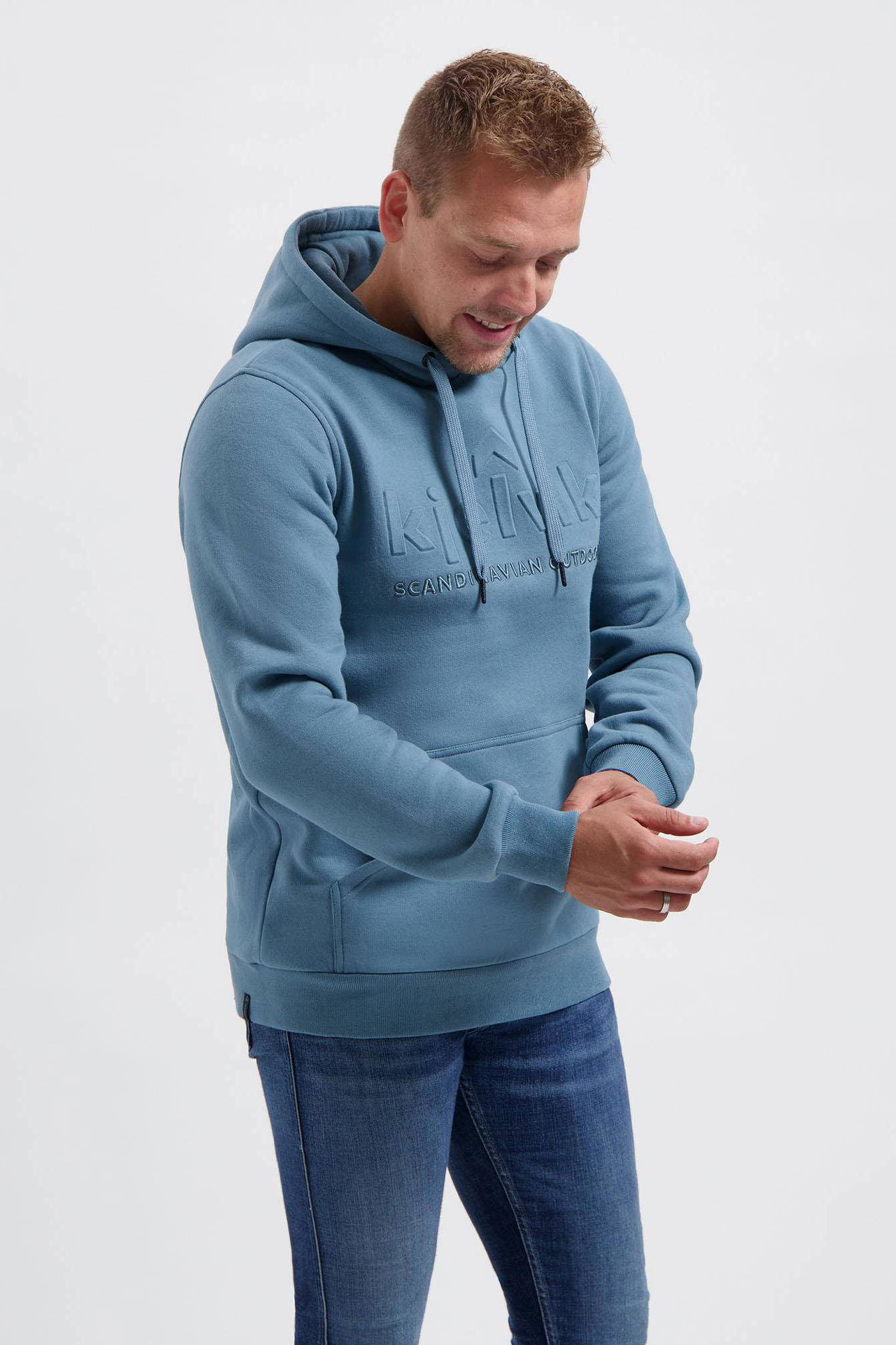 Kjelvik fleece outdoor sweater Rien lichtblauw wehkamp