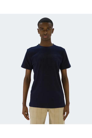 T-shirt met logo donkerblauw