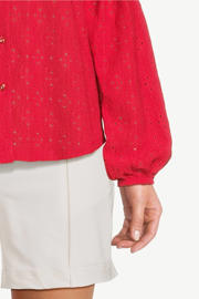 thumbnail: FREEQUENT blouse FQMILAN met ruches koraalrood