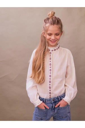 gebloemde blouse MATILDA wit