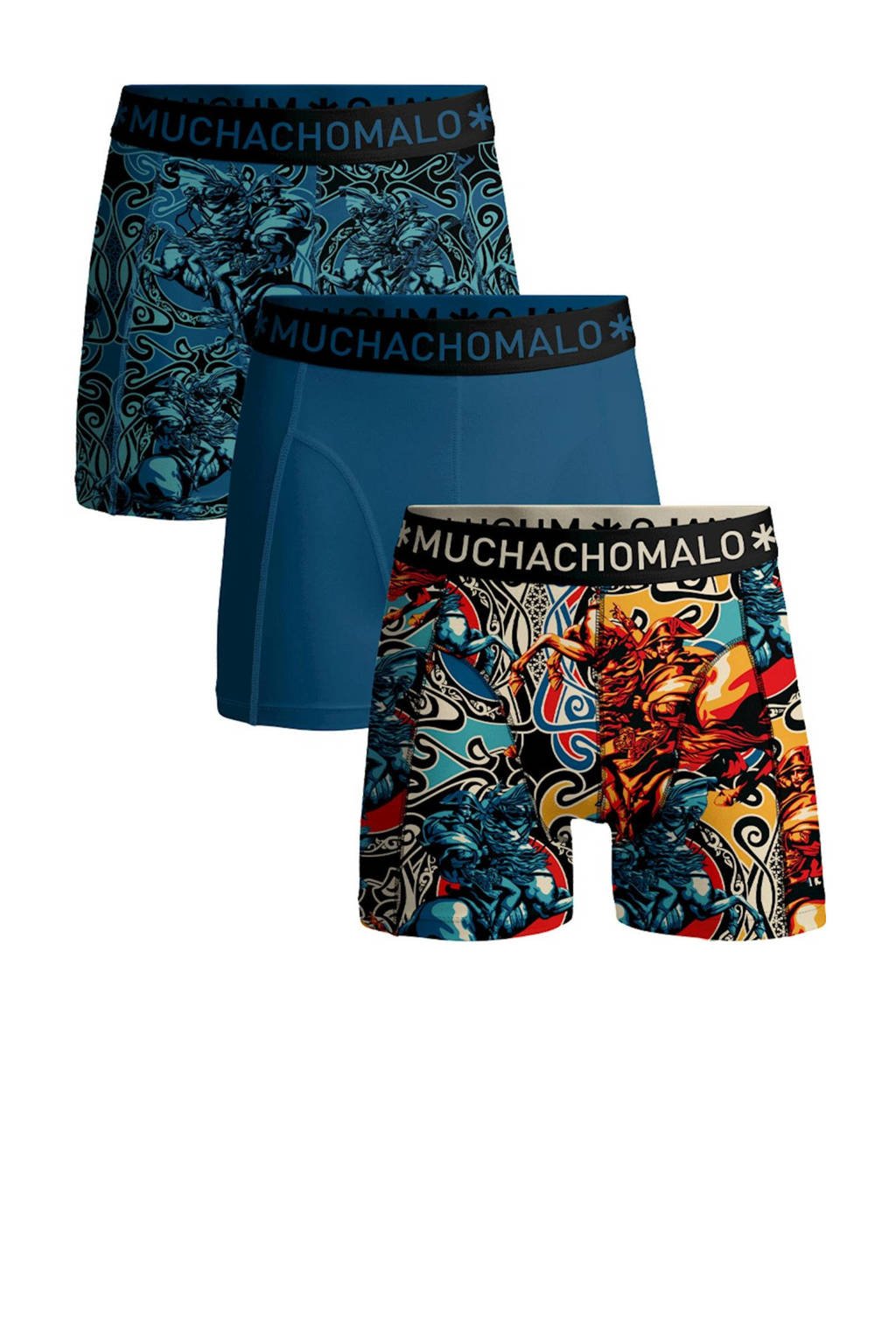 boxershort ALPS - set van 3 blauw/multi