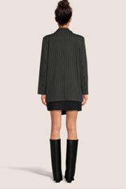 thumbnail: ICHI oversized blazer IXKATE met krijtstreep grijs/offwhite