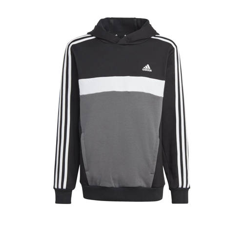 adidas Sportswear hoodie zwart/wit/grijs