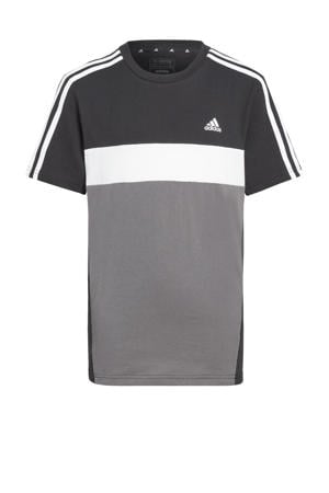 T-shirt zwart/grijs/wit