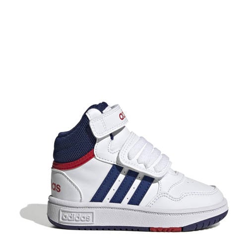 adidas Sportswear Hoop Mid sneakers wit/blauw/rood