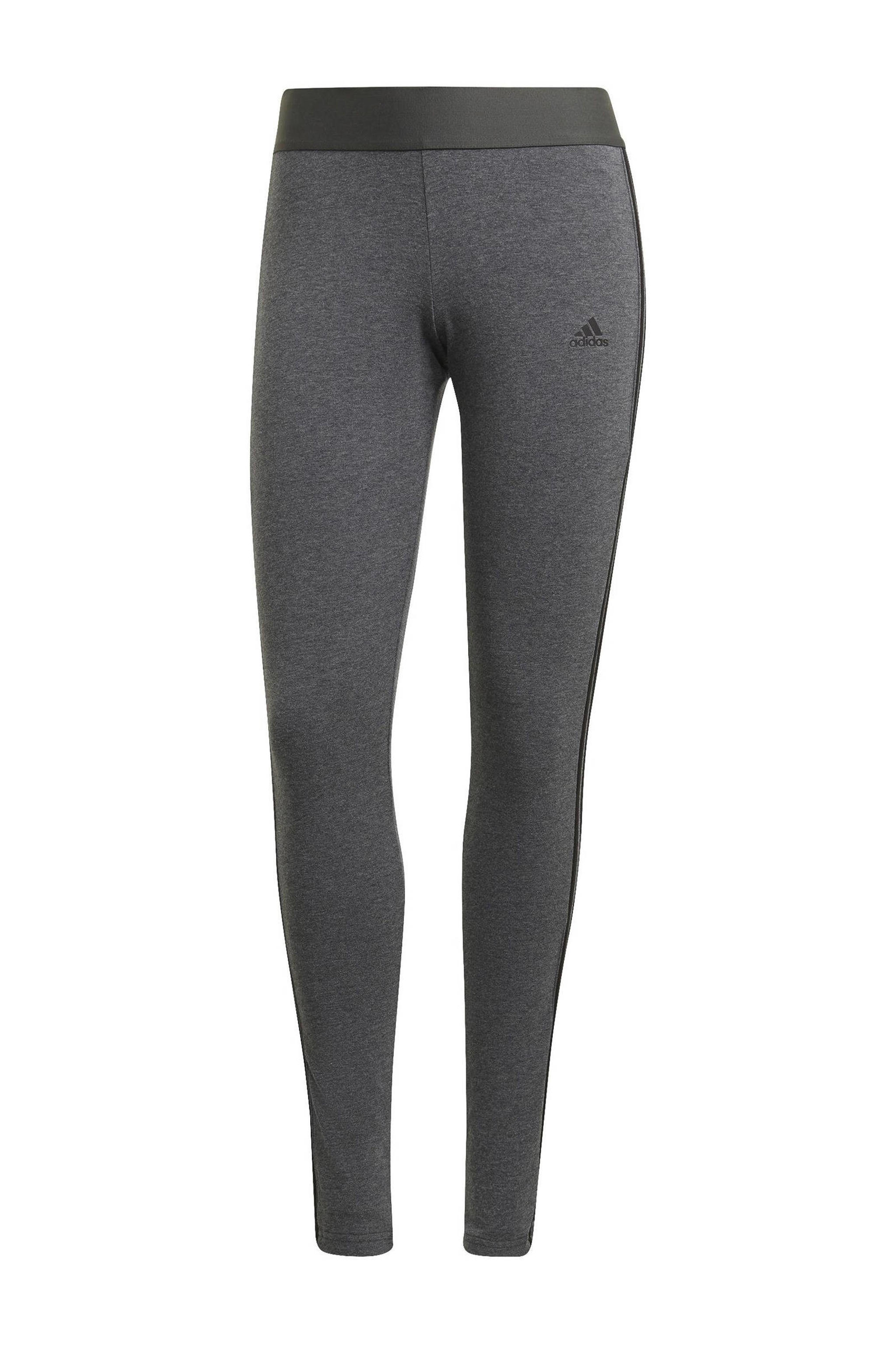 adidas Sportswear legging grijs melange/zwart wehkamp