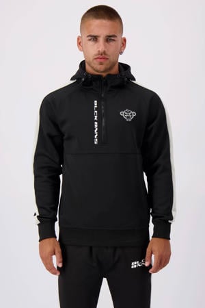 hoodie DISCOVER met logo zwart
