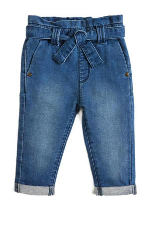 high waist loose fit jeans Yamine dark blue denim