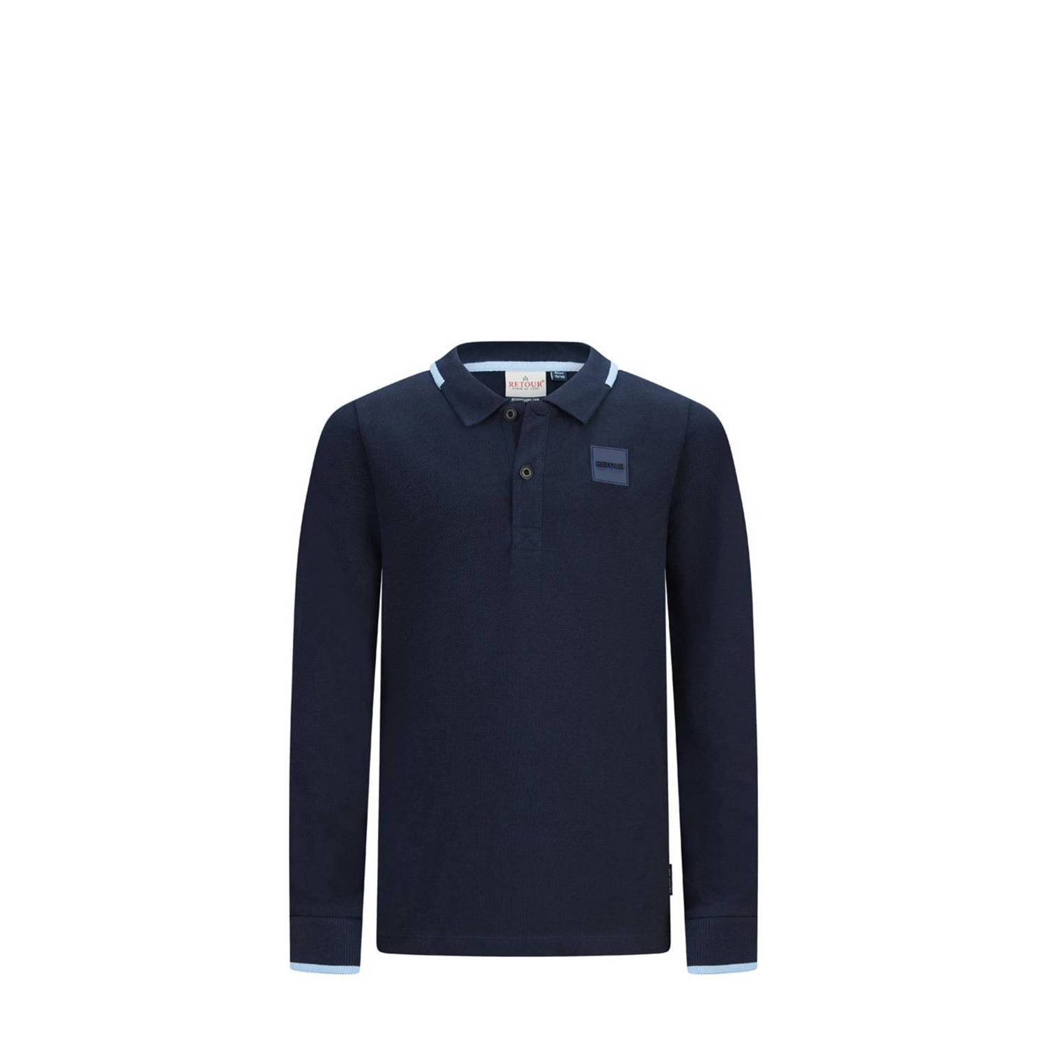 Retour Jeans polo Ted donkerblauw Jongens Katoen (duurzaam) Polokraag 170 176